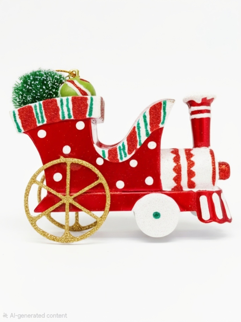 NEW Pier One Christmas Train Ornament Stucking Stuffer Mini Locomotives Set Of 5